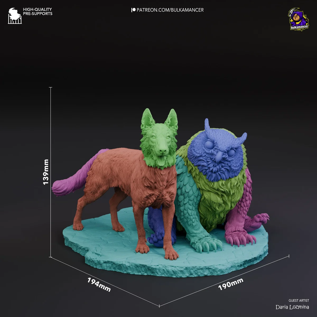 Camp Pets | Fan Art | 3D Printed Resin Model Garage Kit | *Un-Painted* | Bulkamancer 9