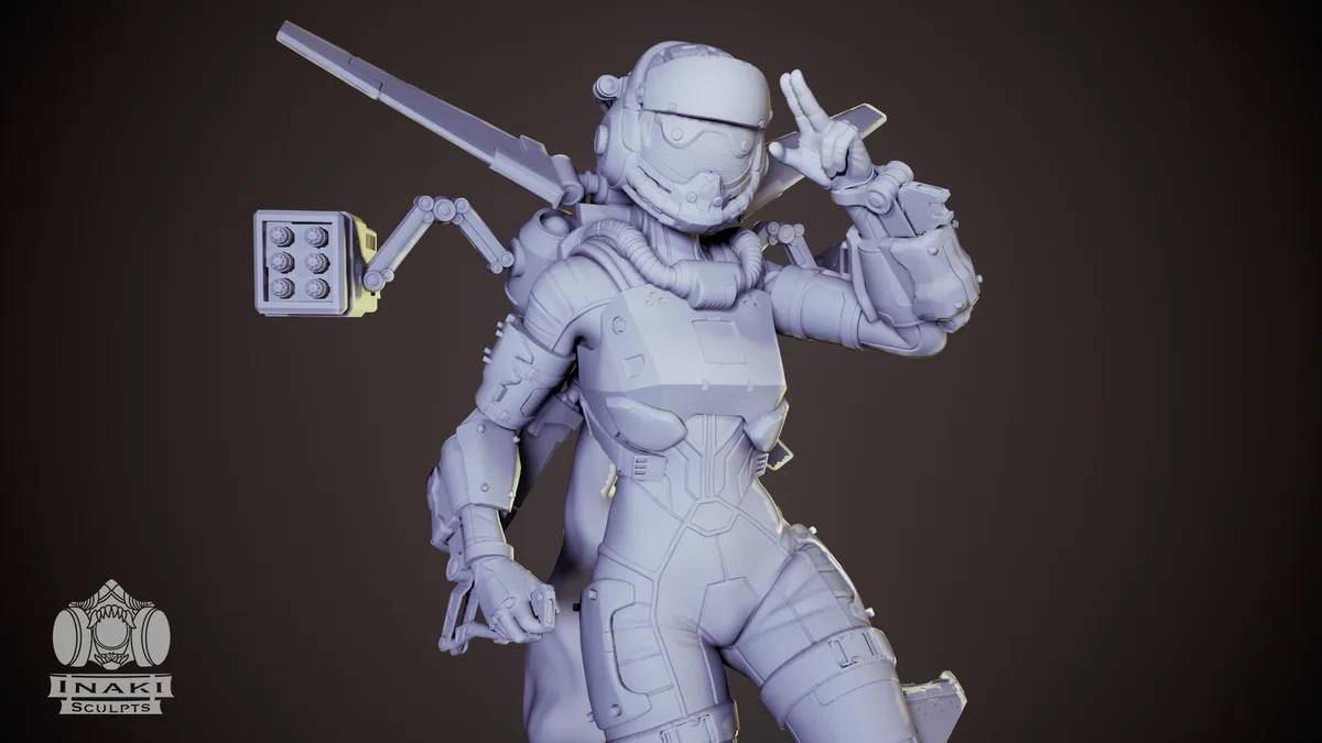 Valkyrie | Fan Art | 3D Printed Resin Model Garage Kit | *Un-Painted* | Inaki Sculpts 4