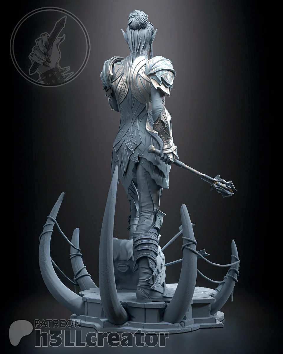 Minthara | Fan Art | 3D Printed Resin Model Garage Kit | *Un-Painted* | H3LL Creator 9