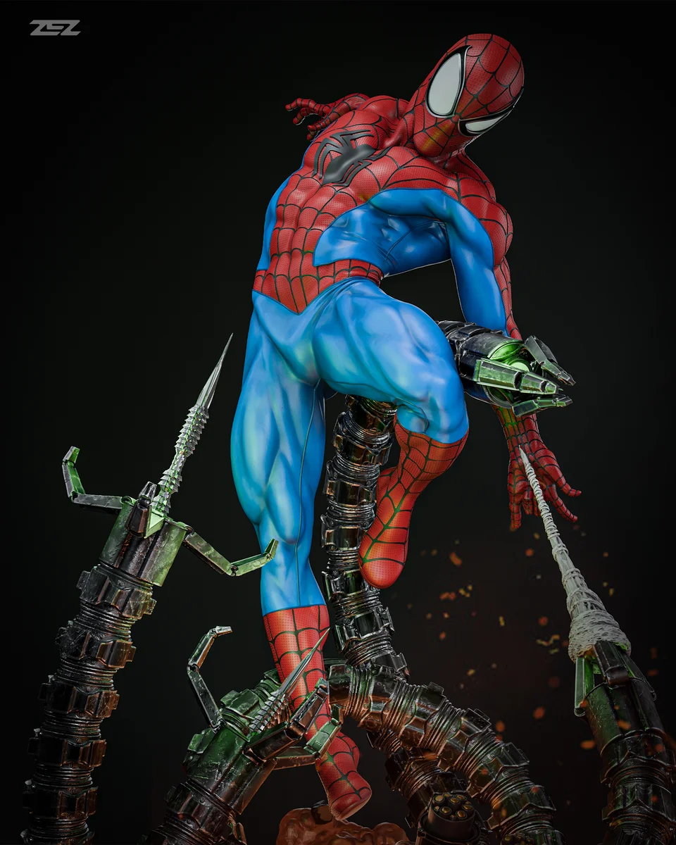 Spider-Man | Fan Art | 3D Printed Resin Model Garage Kit | *Un-Painted* | ZEZ Studio 6