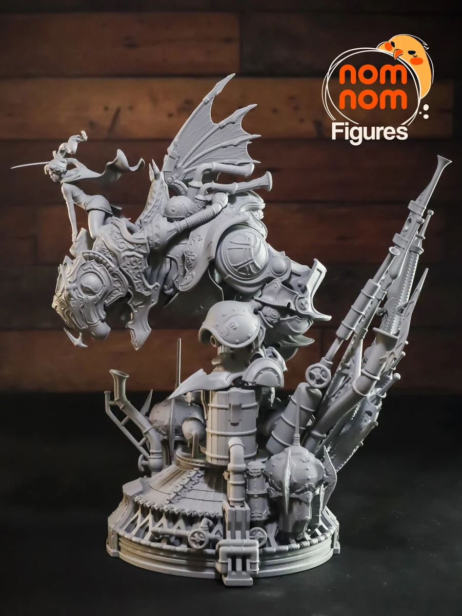 Terra with Magitek | Fan Art | 3D Printed Resin Model Garage Kit | *Un-Painted* | Nomnom 14