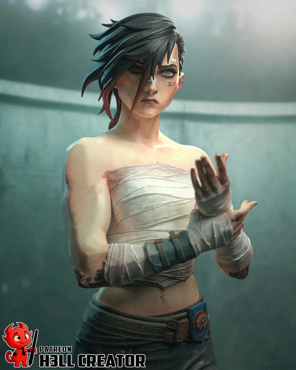Arena Fighter | Fan Art | 3D Printed Resin Model Garage Kit | *Un-Painted* | H3LL Creator