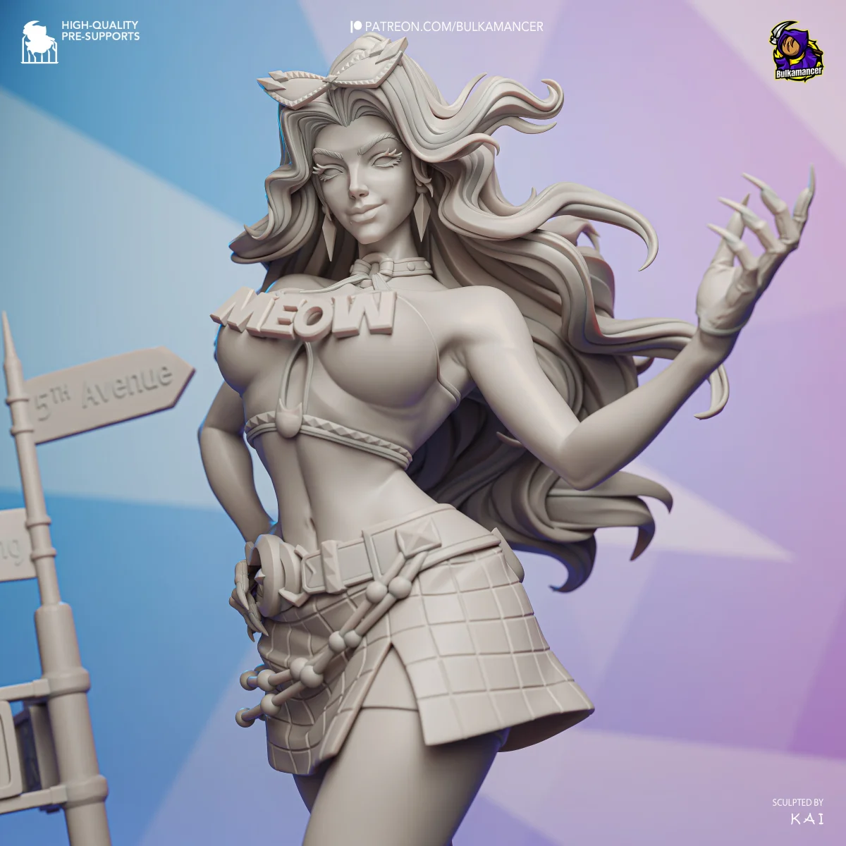 Black Cat | Fan Art | 3D Printed Resin Model Garage Kit | *Un-Painted* | Bulkamancer 5