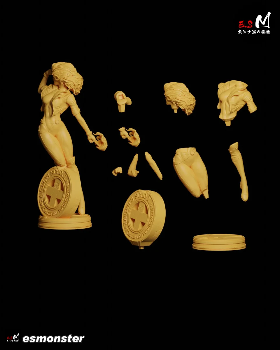 Rogue v3 | Fan Art | 3D Printed Resin Model Garage Kit | *Un-Painted* | ES Monster 5