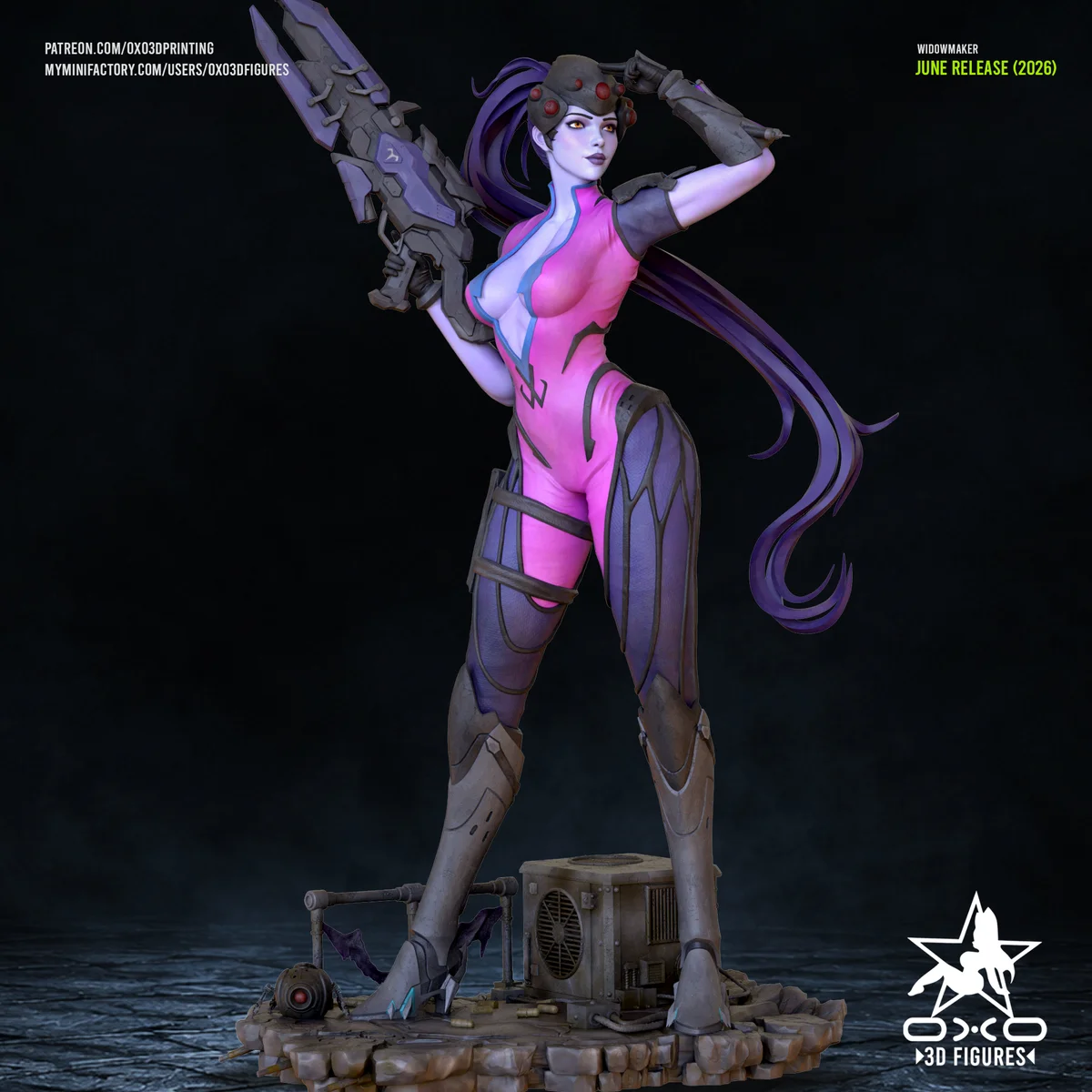 Widowmaker | Fan Art | 3D Printed Resin Model Garage Kit | *Un-Painted* | OXO3D 3