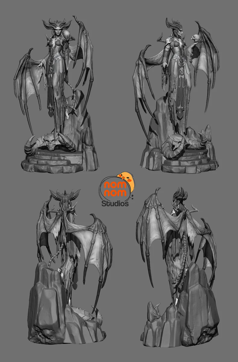 Lilith | Fan Art | 3D Printed Resin Model Garage Kit | *Un-Painted* | Nomnom 11