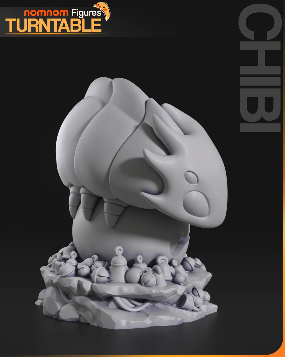 Chibi Bell Beast | Fan Art | 3D Printed Resin Model Garage Kit | *Un-Painted* | Nomnom 6