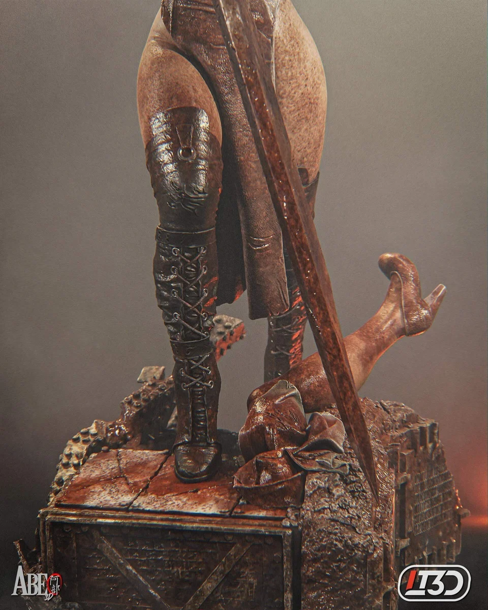 Pyramid Head | Fan Art | 3D Printed Resin Model Garage Kit | *Un-Painted* | Abe3D 9