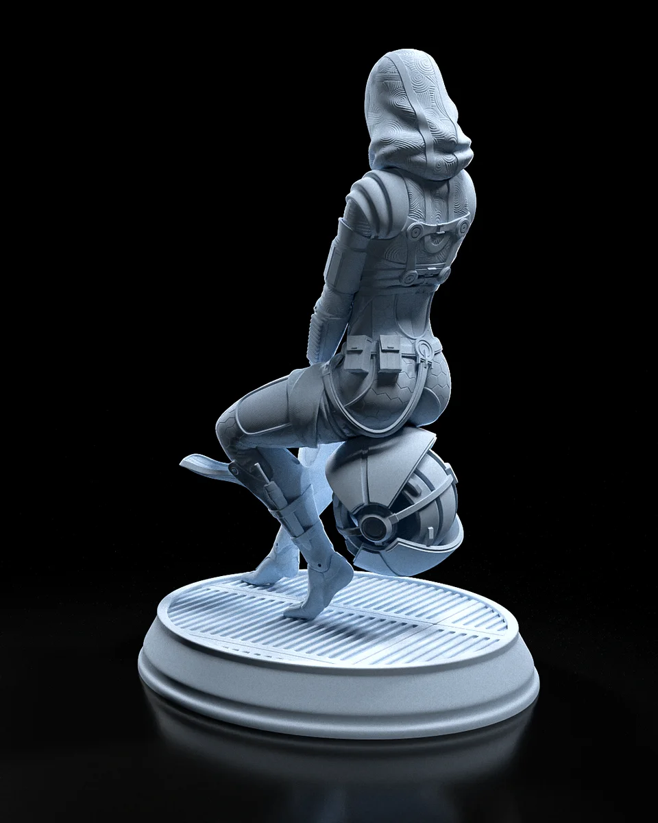 Tali Zorah | Fan Art | 3D Printed Resin Model Garage Kit | *Un-Painted* | H3LL Creator 5