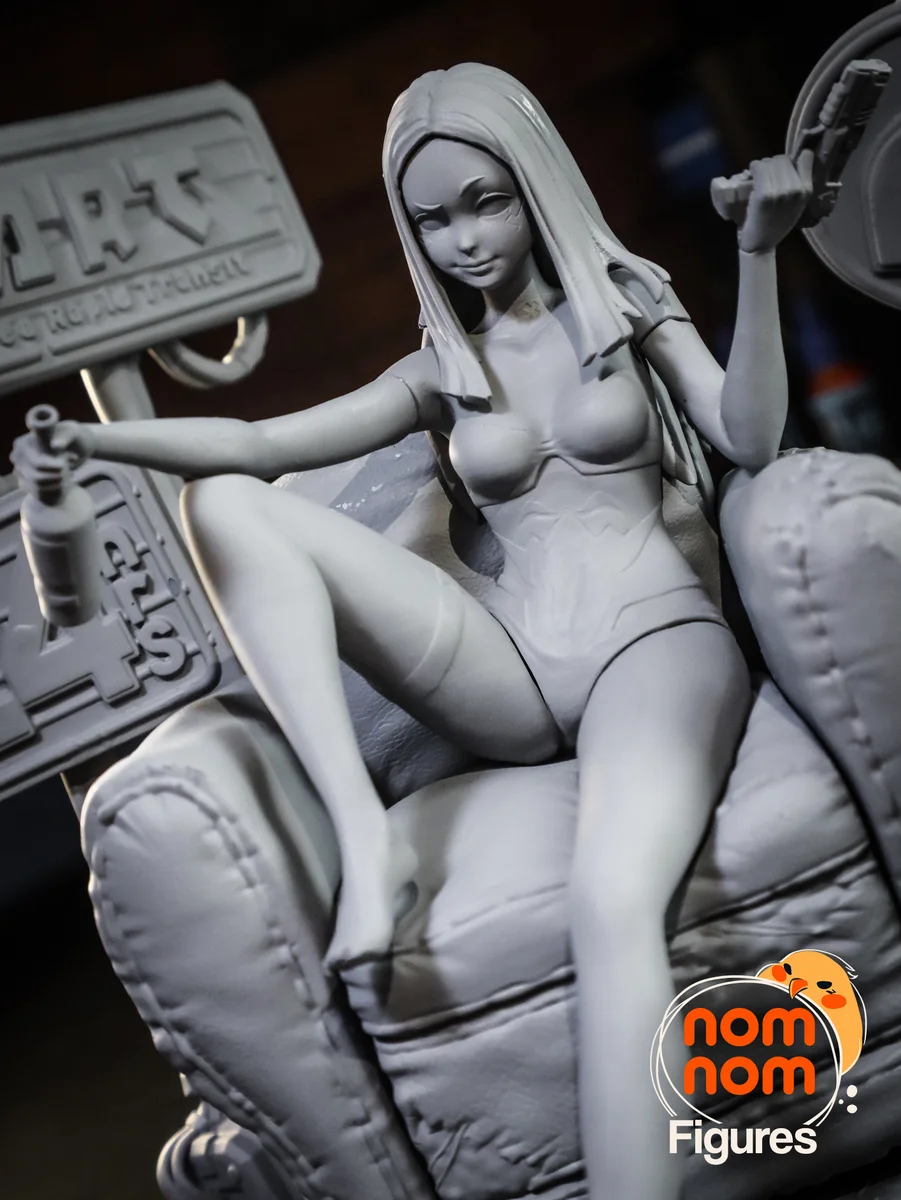 Rebecca | Fan Art | 3D Printed Resin Model Garage Kit | *Un-Painted* | Nomnom 10