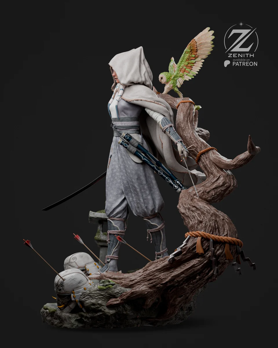 Samurai Ahsoka | Fan Art | 3D Printed Resin Model Garage Kit | *Un-Painted* | Zenith Studios 5