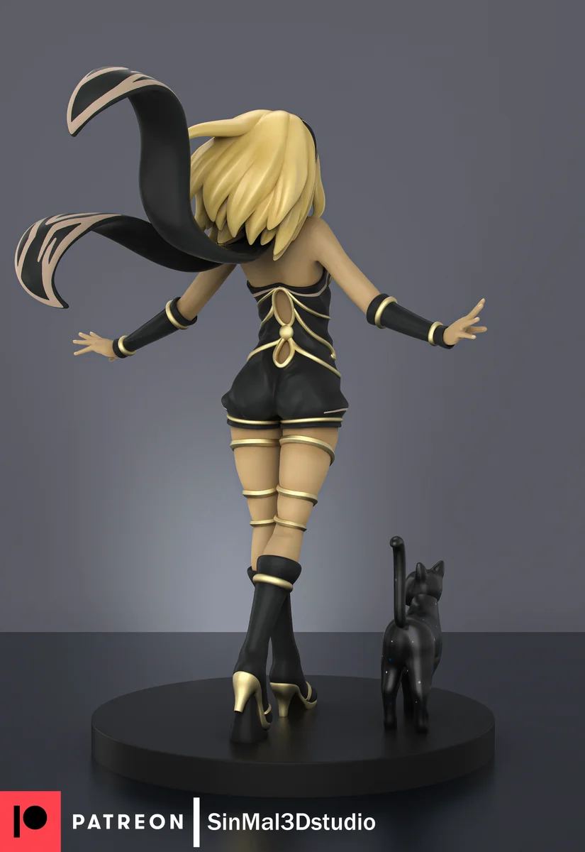 Kat | Fan Art | 3D Printed Resin Model Garage Kit | *Un-Painted* | Sin3Dstudio 6