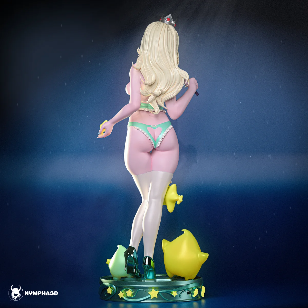 Rosalina | Fan Art | 3D Printed Resin Model Garage Kit | *Un-Painted* | Nympha3D 7
