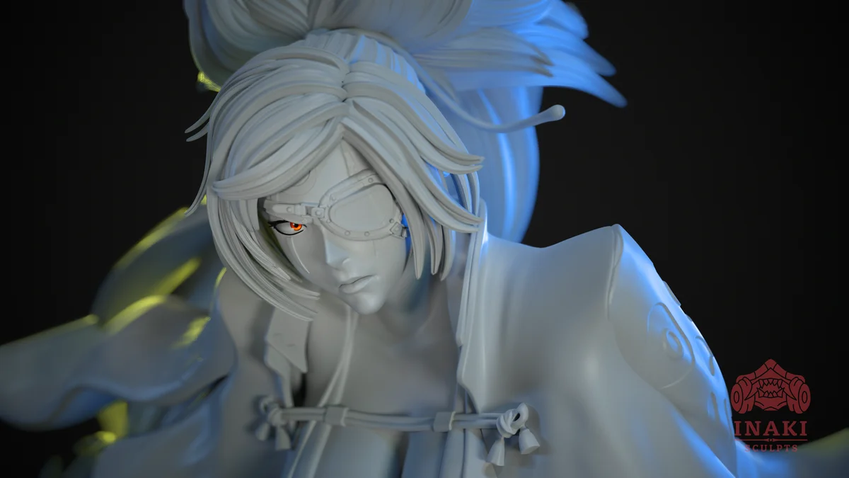 Baiken | Fan Art | 3D Printed Resin Model Garage Kit | *Un-Painted* | Inaki Sculpts 6