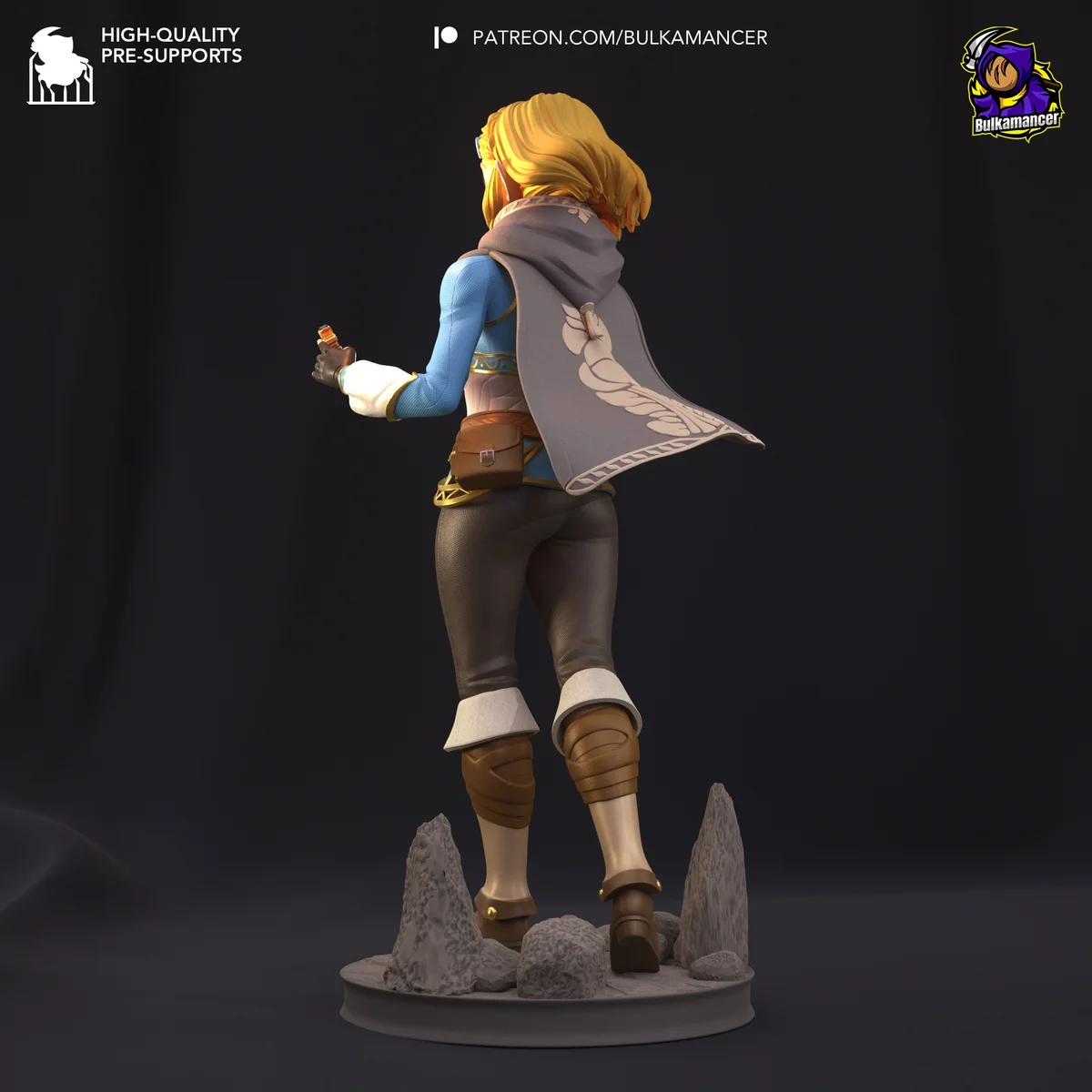 Zelda v1 | Fan Art | 3D Printed Resin Model Garage Kit | *Un-Painted* | Bulkamancer 3