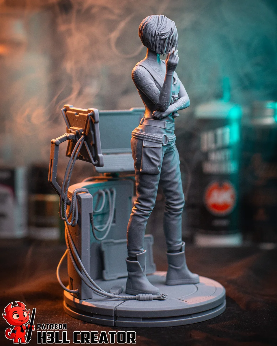 Judy Alvarez | Fan Art | 3D Printed Resin Model Garage Kit | *Un-Painted* | H3LL Creator 13