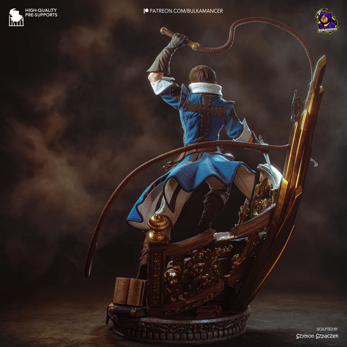 Richter Belmont | Fan Art | 3D Printed Resin Model Garage Kit | *Un-Painted* | Bulkamancer 3