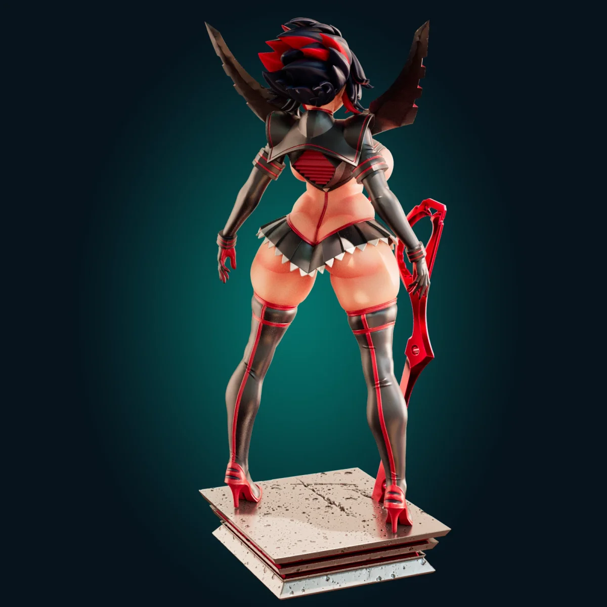 Ryuko Matoi Bimbo Mommy | Fan Art | 3D Printed Resin Model Garage Kit | *Un-Painted* | Officer Rhu 2