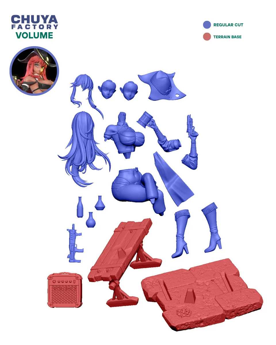 Volume | Fan Art | 3D Printed Resin Model Garage Kit | *Un-Painted* | Chuya Factory 18