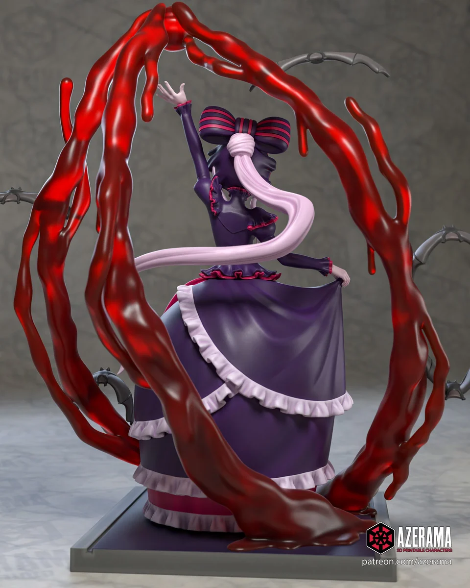 Vampire Girl | Fan Art | 3D Printed Resin Model Garage Kit | *Un-Painted* | Azerama 2