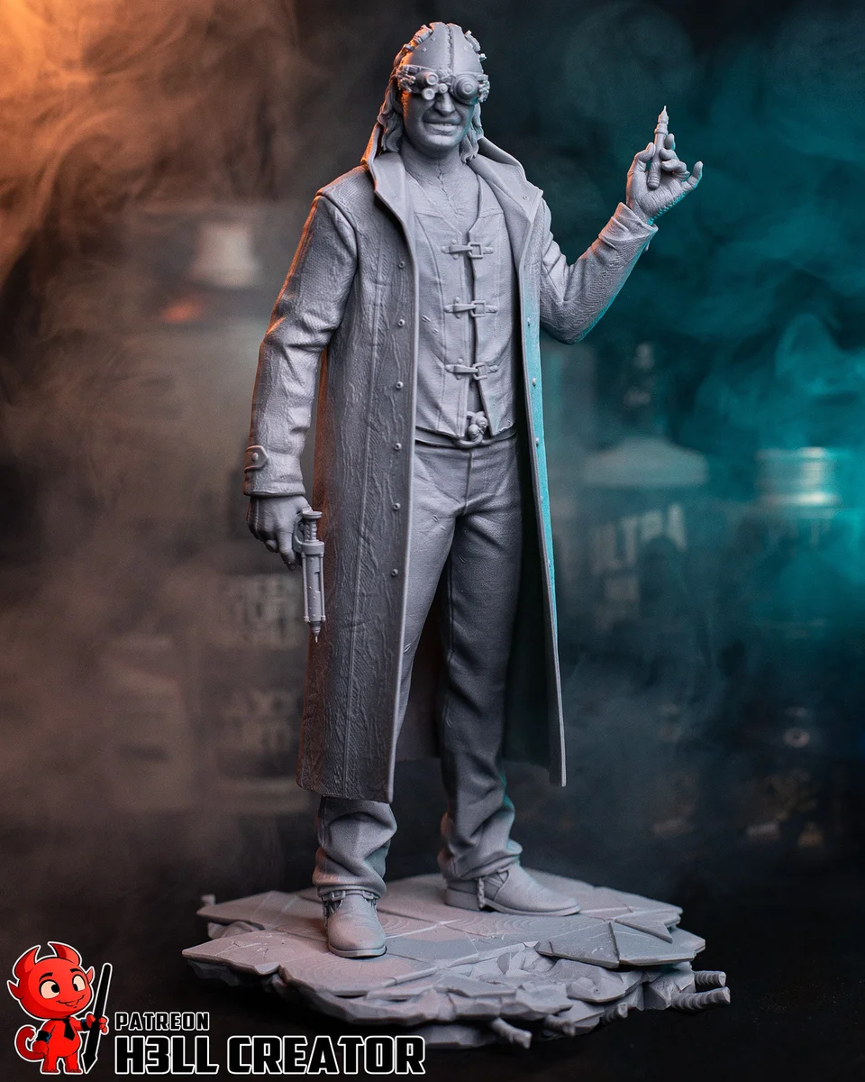 Victor Gideon | Fan Art | 3D Printed Resin Model Garage Kit | *Un-Painted* | H3LL Creator 7