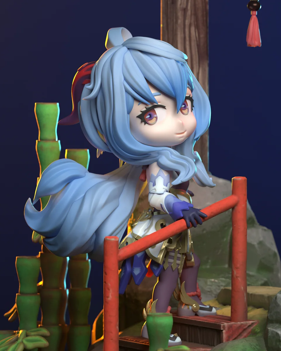 Chibi Ganyu | Fan Art | 3D Printed Resin Model Garage Kit | *Un-Painted* | Chuya Factory