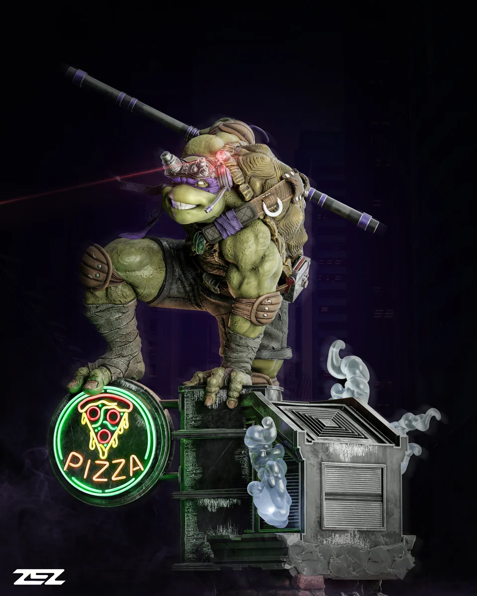Donatello | Fan Art | 3D Printed Resin Model Garage Kit | *Un-Painted* | ZEZ Studio