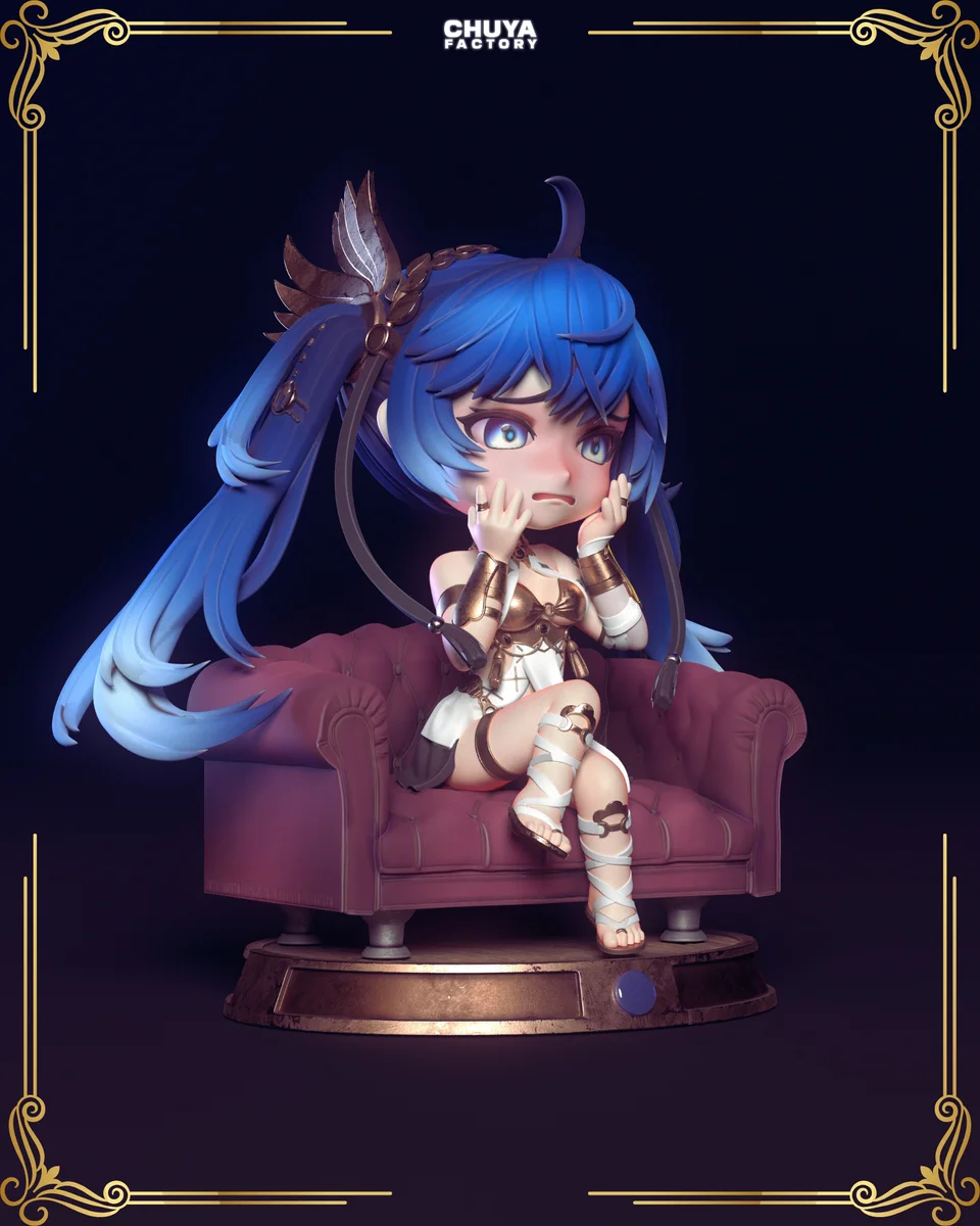 Chibi Iuno | Fan Art | 3D Printed Resin Model Garage Kit | *Un-Painted* | Chuya Factory 4