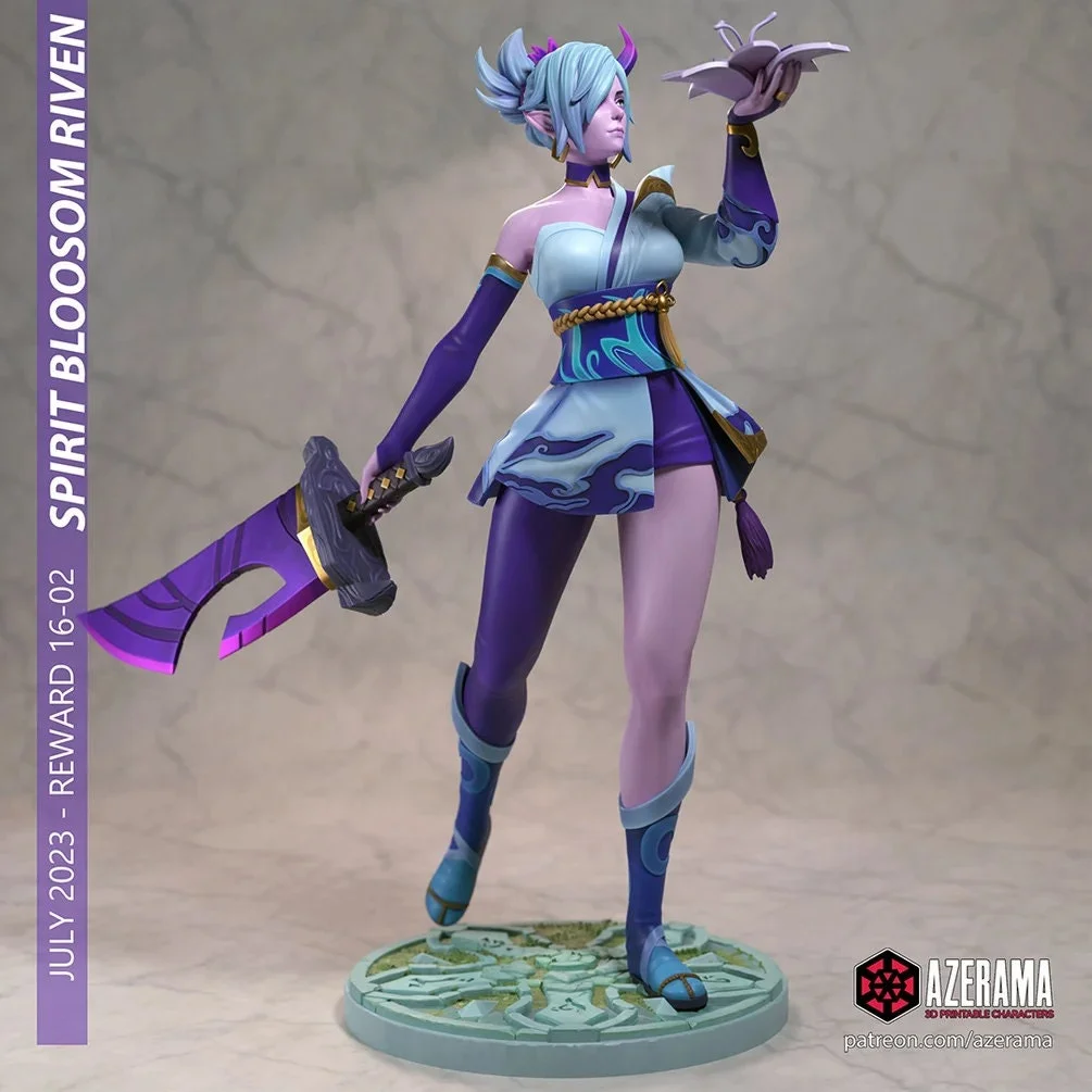 Spirit Blossom | Fan Art | 3D Printed Resin Model Garage Kit | *Un-Painted* | Azerama 2