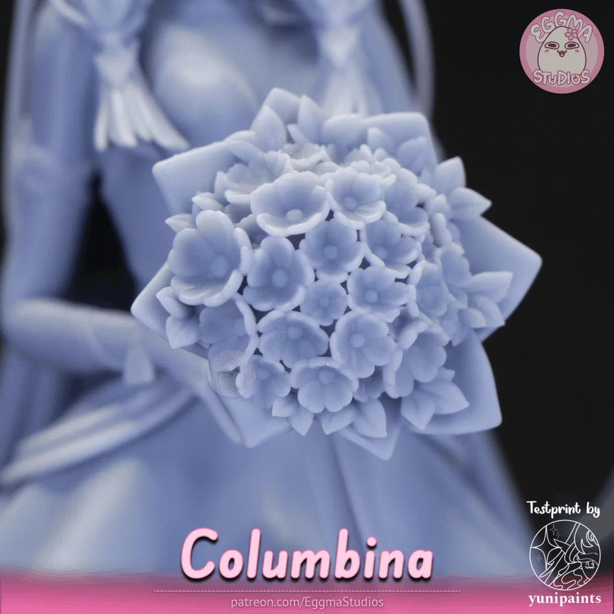 Columbina | Fan Art | 3D Printed Resin Model Garage Kit | *Un-Painted* | EggmaStudios 19