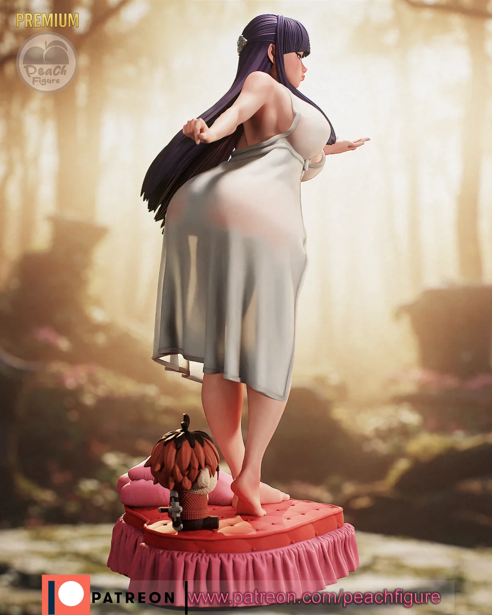 Fern | Fan Art | 3D Printed Resin Model Garage Kit | *Un-Painted* | Peach Figure 4