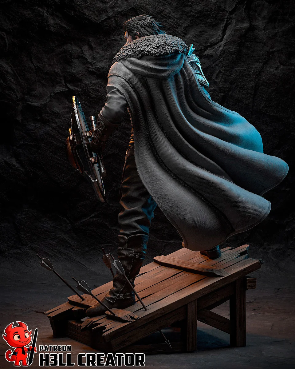 Kliff | Fan Art | 3D Printed Resin Model Garage Kit | *Un-Painted* | H3LL Creator 5