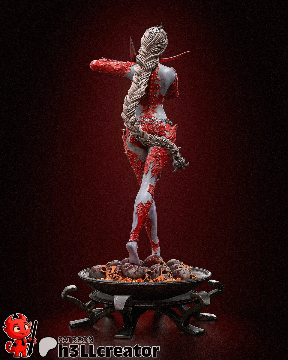 Orin the Red | Fan Art | 3D Printed Resin Model Garage Kit | *Un-Painted* | H3LL Creator 4