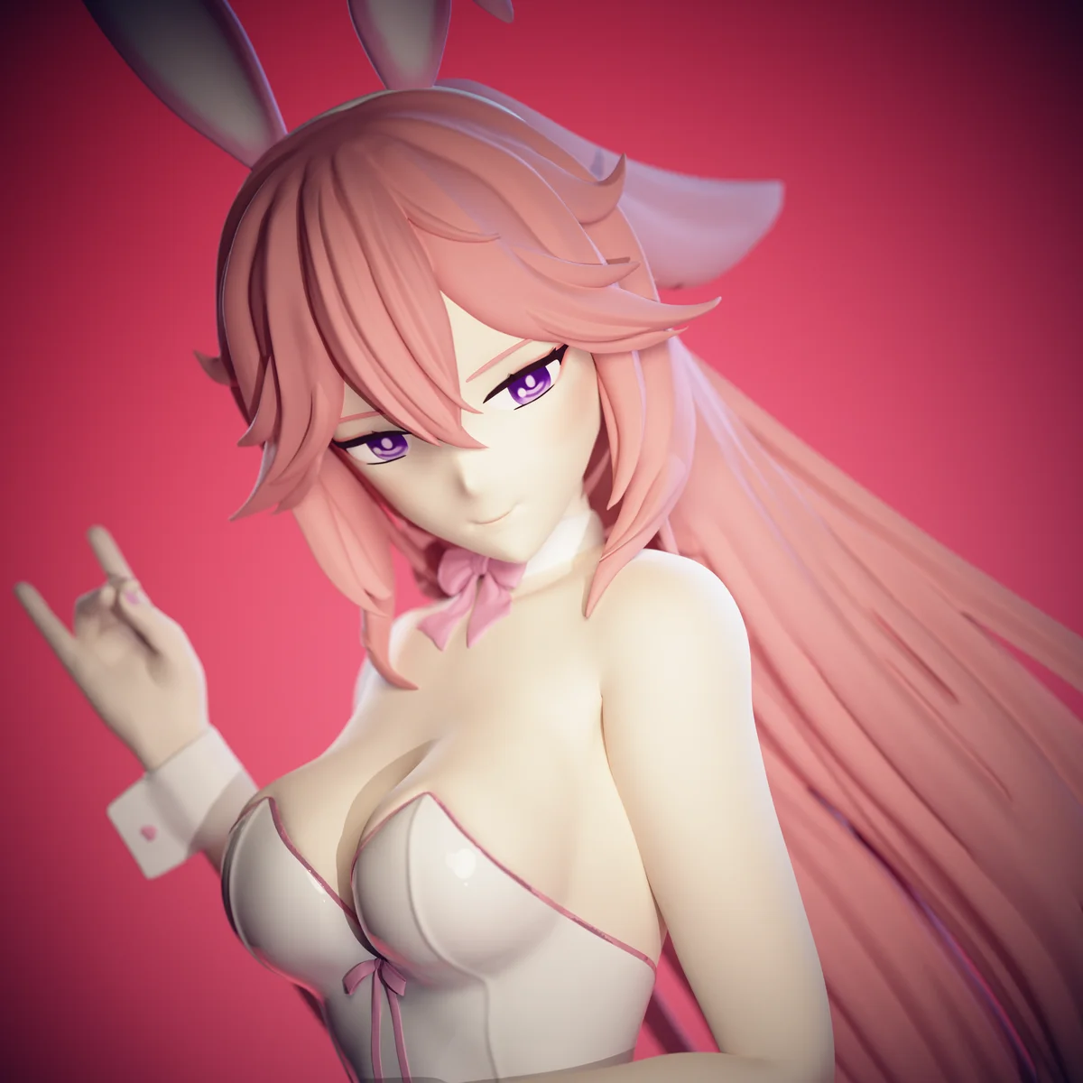 Yae Miko | Fan Art | 3D Printed Resin Model Garage Kit | *Un-Painted* | EggmaStudios