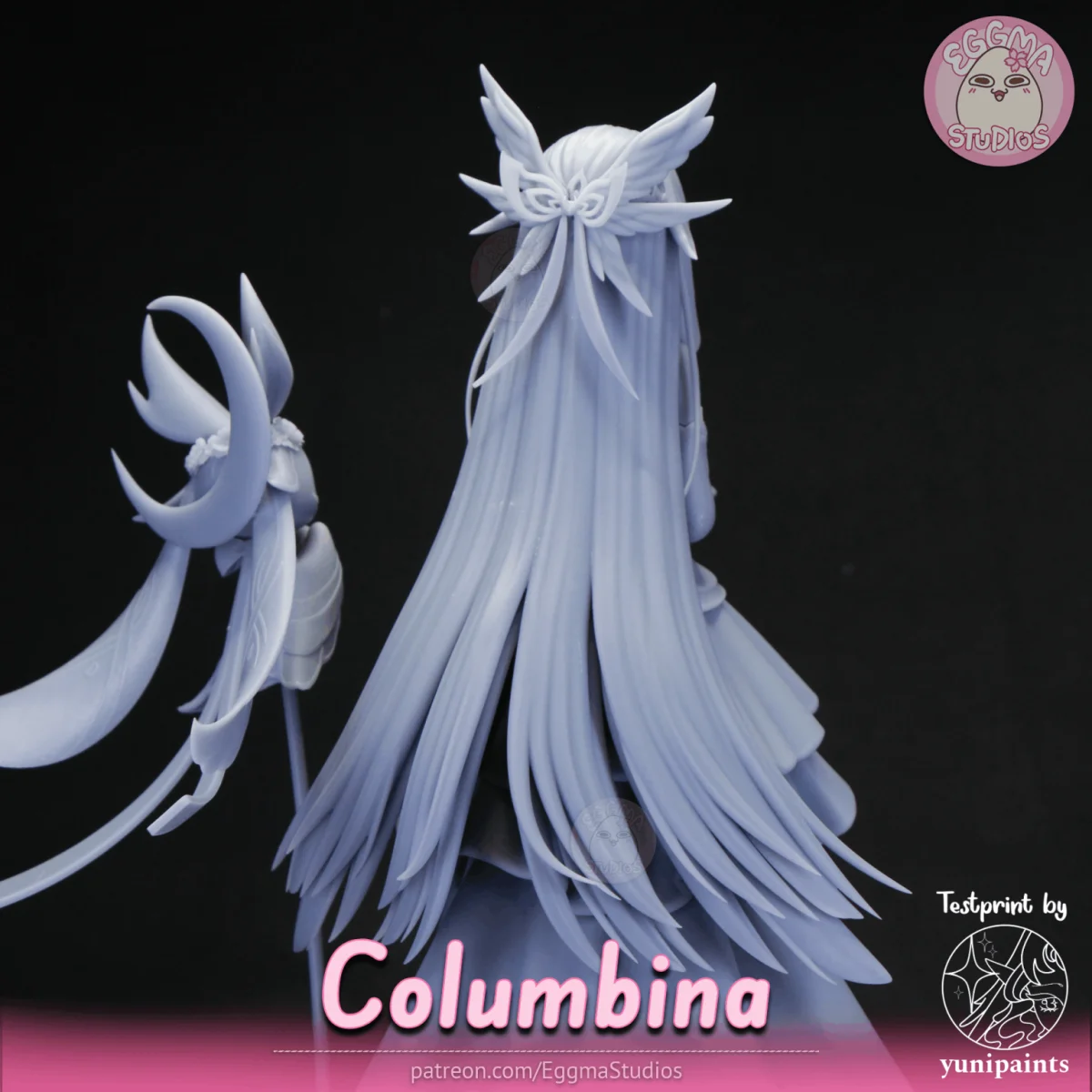 Columbina | Fan Art | 3D Printed Resin Model Garage Kit | *Un-Painted* | EggmaStudios 26