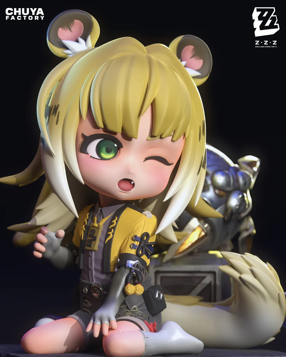 Chibi Ju Fufu | Fan Art | 3D Printed Resin Model Garage Kit | *Un-Painted* | Chuya Factory 5