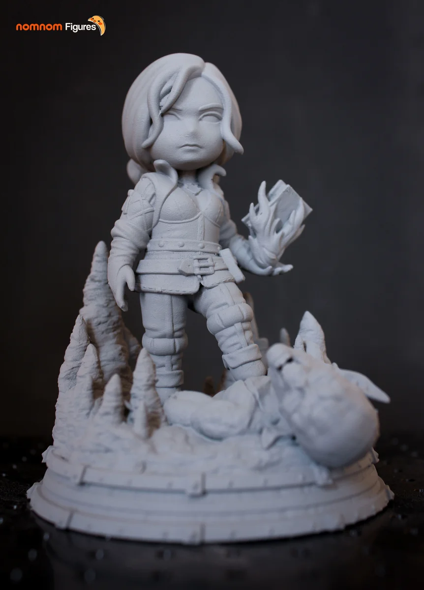 Chibi Triss | Fan Art | 3D Printed Resin Model Garage Kit | *Un-Painted* | Nomnom 5