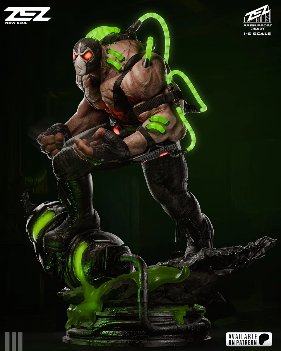 Bane | Fan Art | 3D Printed Resin Model Garage Kit | *Un-Painted* | ZEZ Studio 3