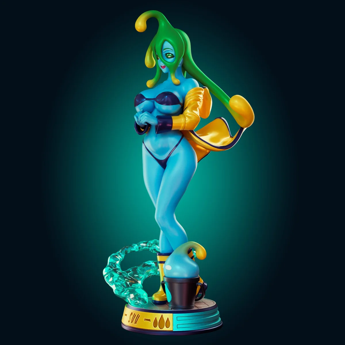 Suu | Fan Art | 3D Printed Resin Model Garage Kit | *Un-Painted* | Officer Rhu 2