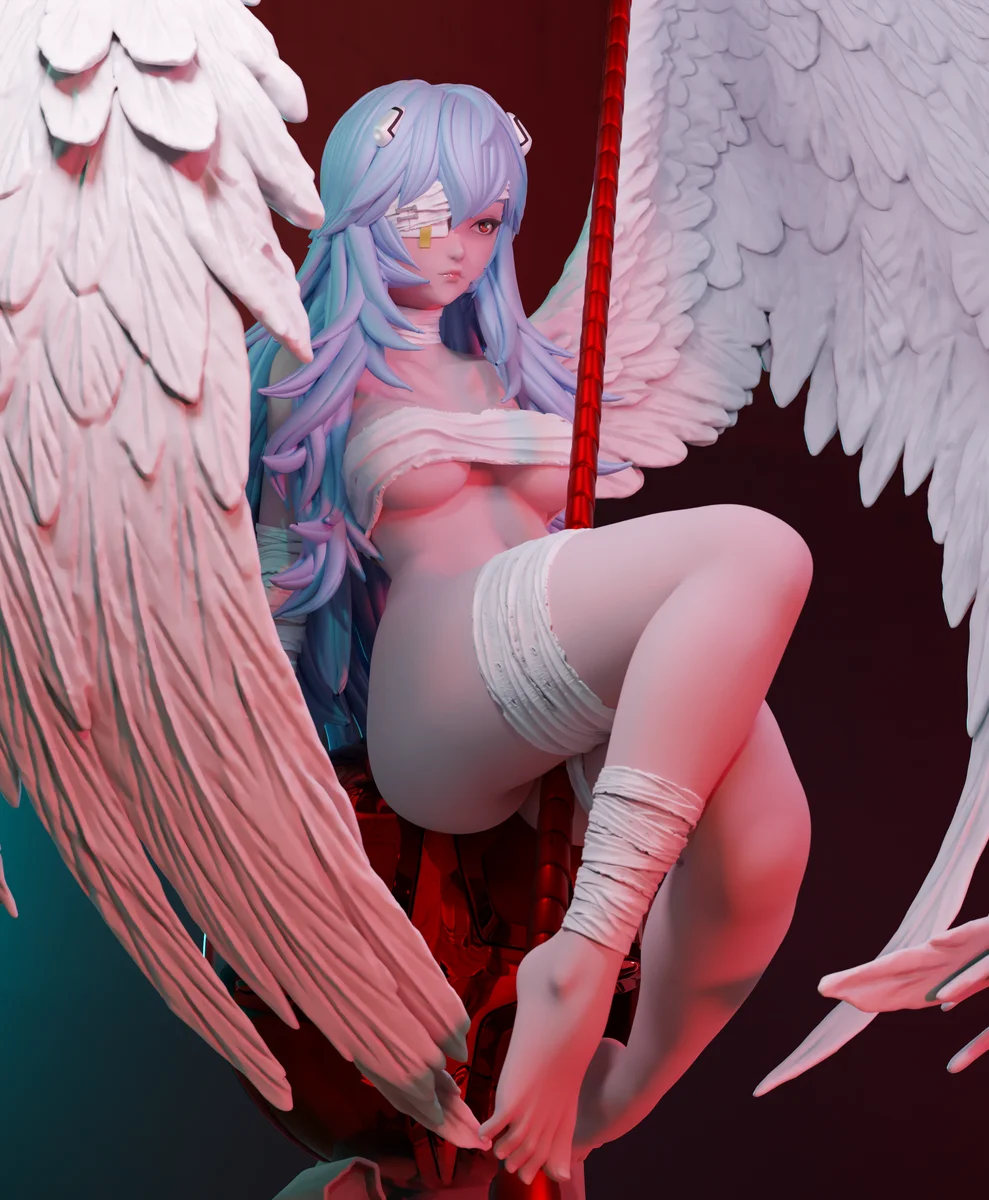 Rei Ayanami | Fan Art | 3D Printed Resin Model Garage Kit | *Un-Painted* | Momoji 9