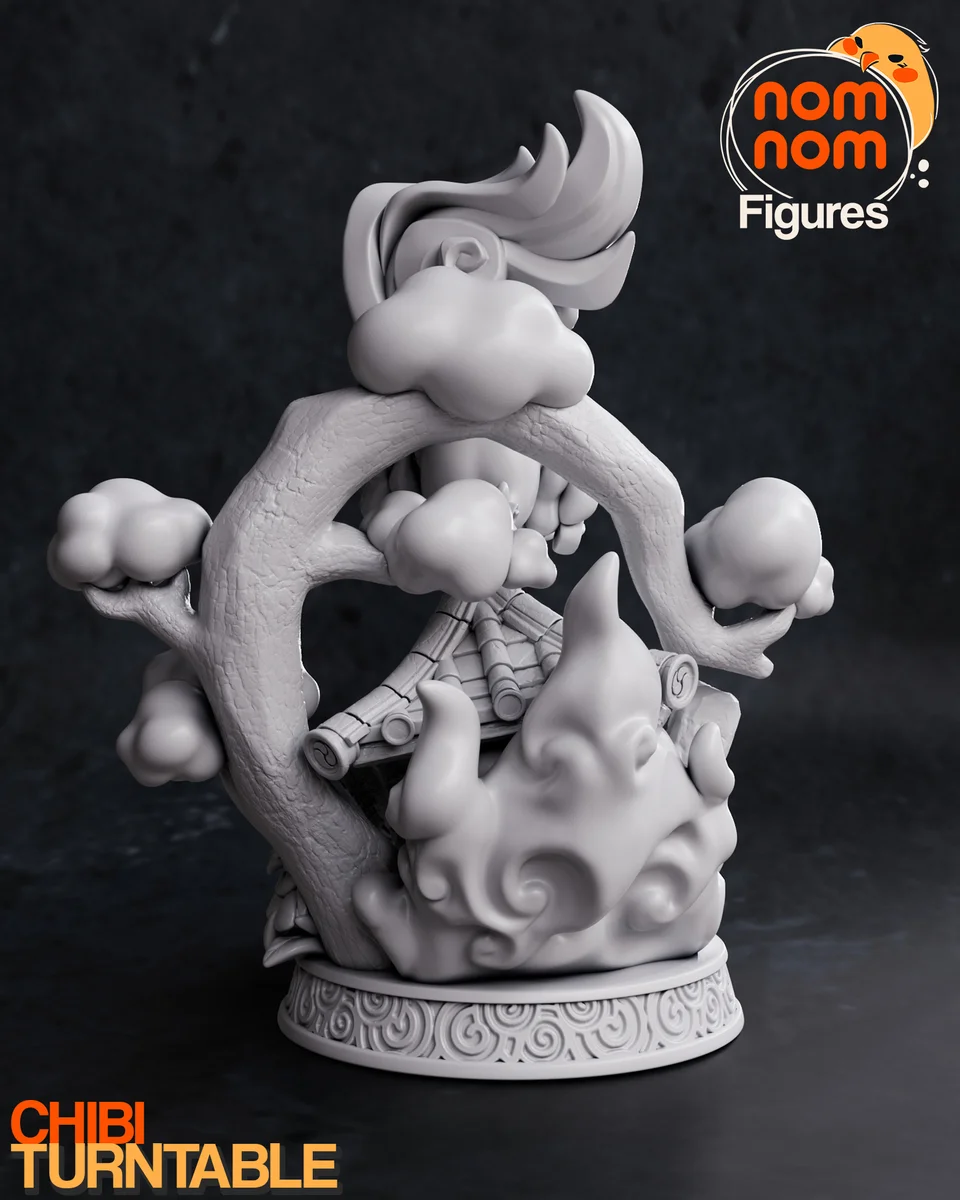 Chibi Amaterasu | Fan Art | 3D Printed Resin Model Garage Kit | *Un-Painted* | Nomnom 5