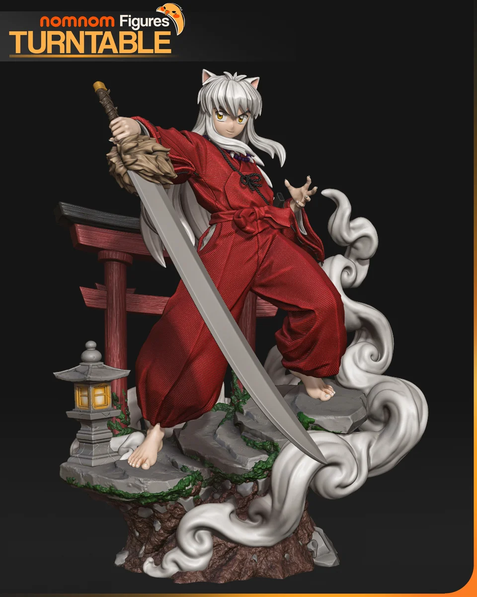 Inuyasha | Fan Art | 3D Printed Resin Model Garage Kit | *Un-Painted* | Nomnom 4
