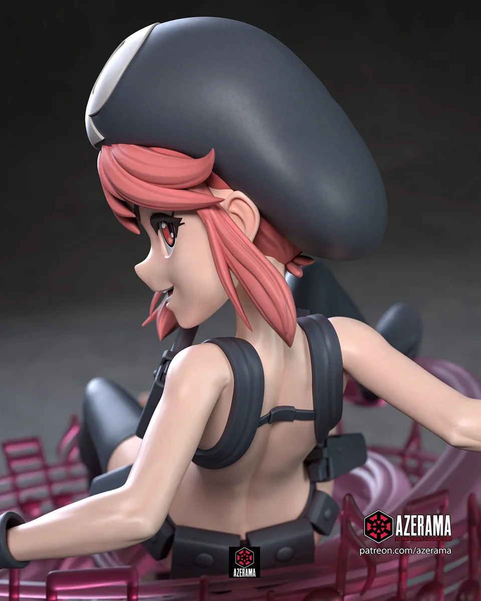 Nonon Jakuzure | Fan Art | 3D Printed Resin Model Garage Kit | *Un-Painted* | Azerama 4