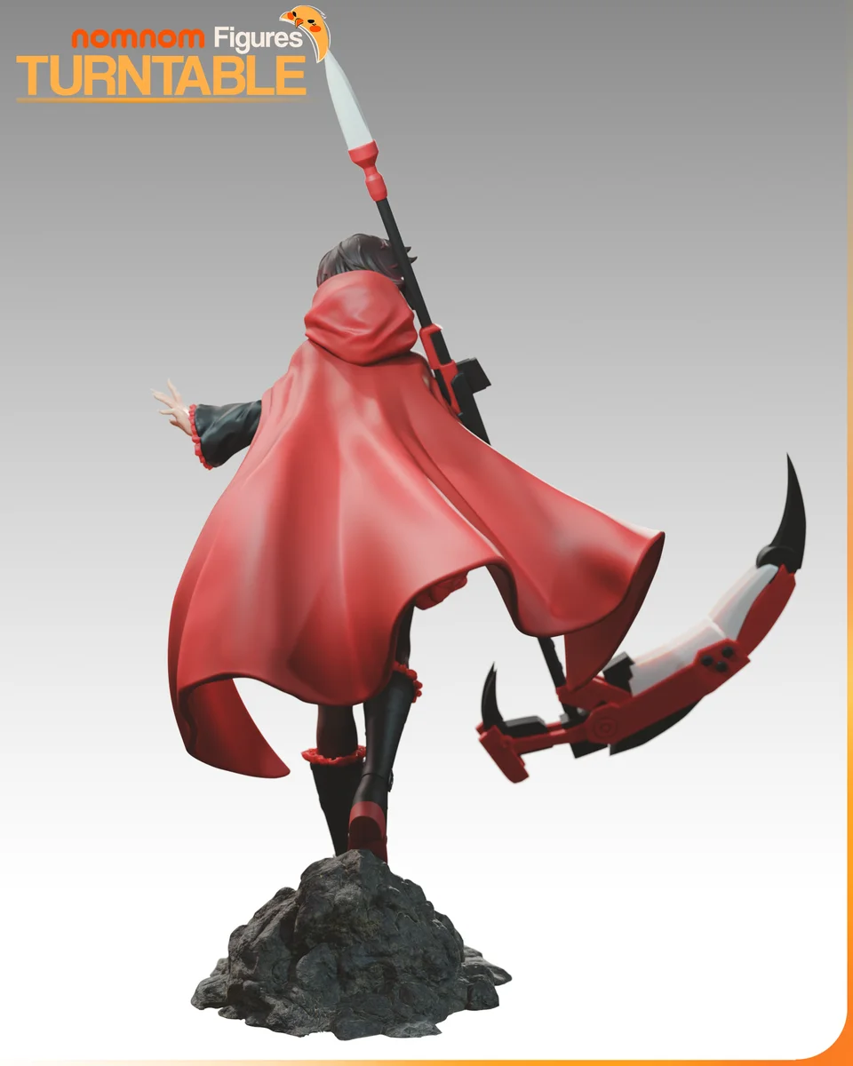 Ruby Rose | Fan Art | 3D Printed Resin Model Garage Kit | *Un-Painted* | Nomnom 8