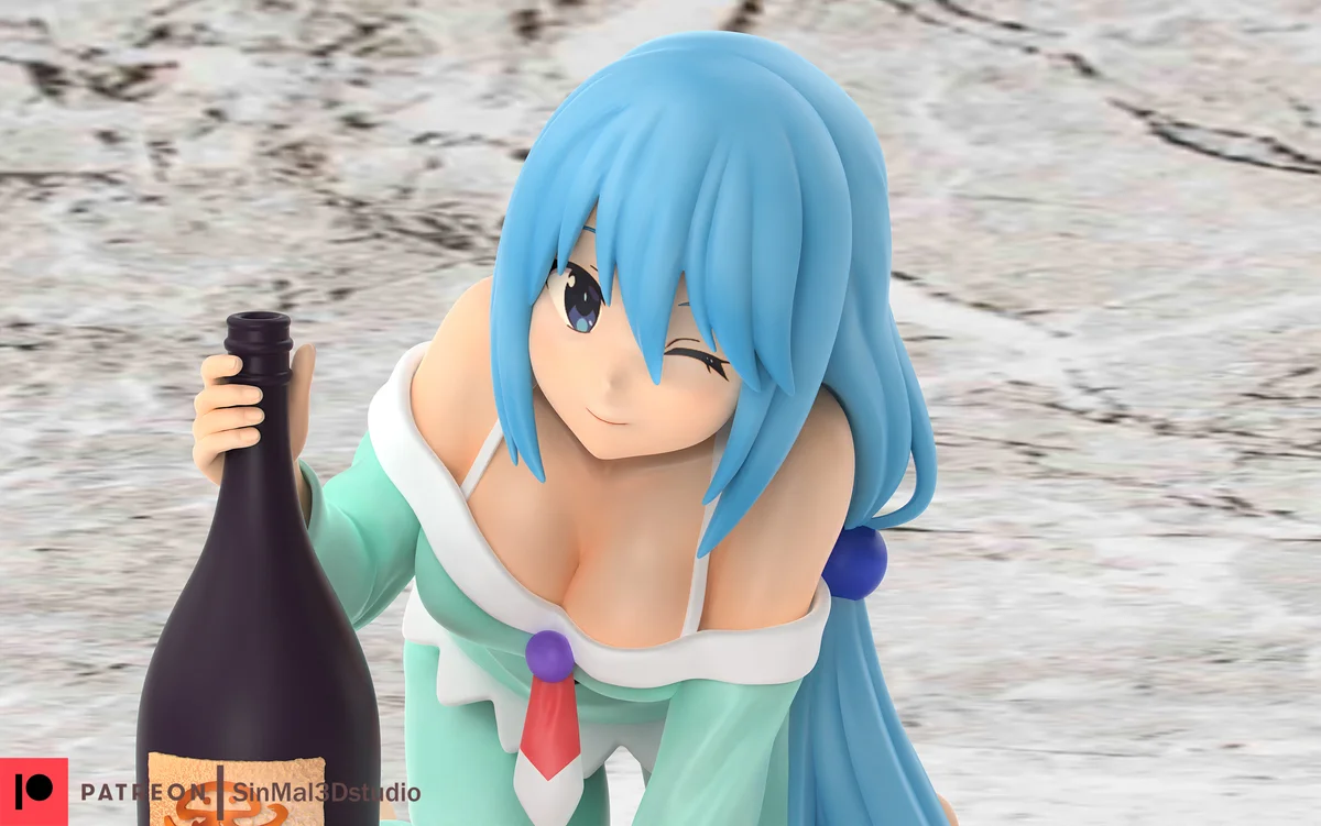 Aqua | Fan Art | 3D Printed Resin Model Garage Kit | *Un-Painted* | Sin3Dstudio
