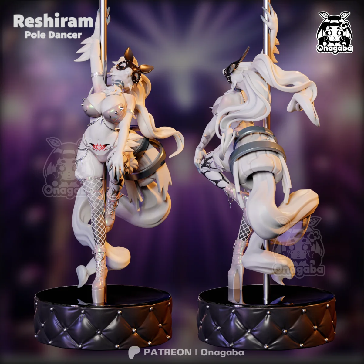 Reshiram Pole Dancer | Fan Art | 3D Printed Resin Model Garage Kit | *Un-Painted* | ONAGABA 5