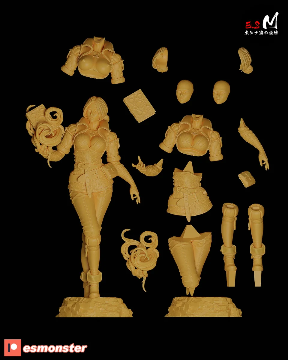 Triss Merigold | Fan Art | 3D Printed Resin Model Garage Kit | *Un-Painted* | ES Monster 5
