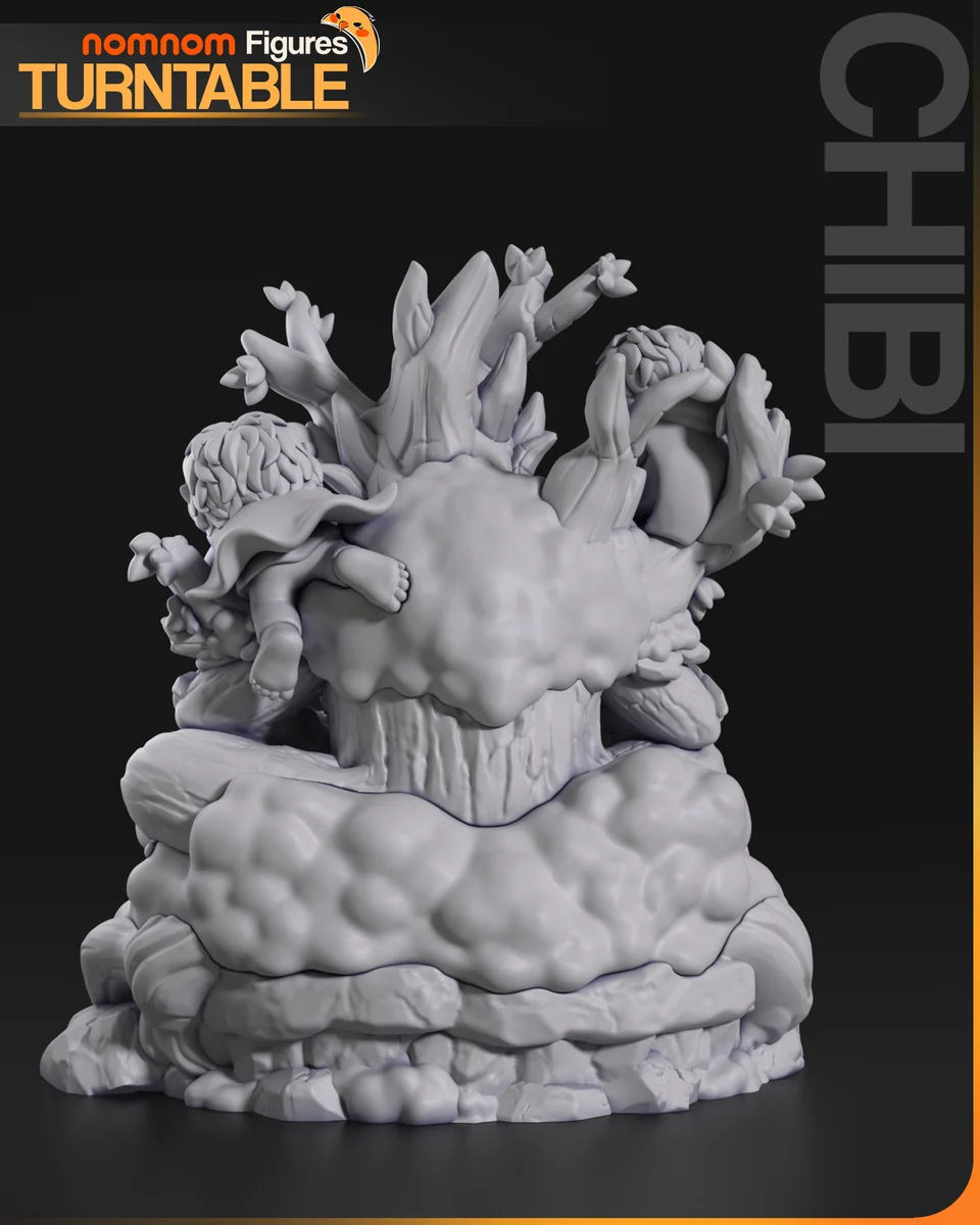 Chibi Tree Beard | Fan Art | 3D Printed Resin Model Garage Kit | *Un-Painted* | Nomnom 4