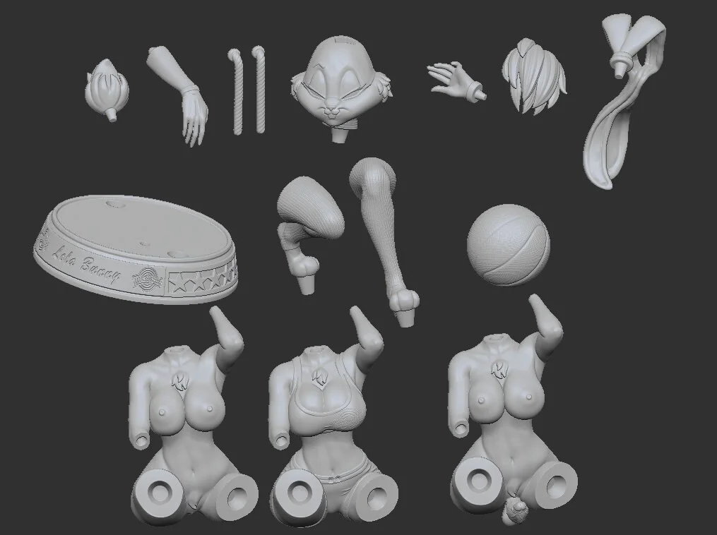 Bunny Girl | Fan Art | 3D Printed Resin Model Garage Kit | *Un-Painted* | Officer Rhu 6