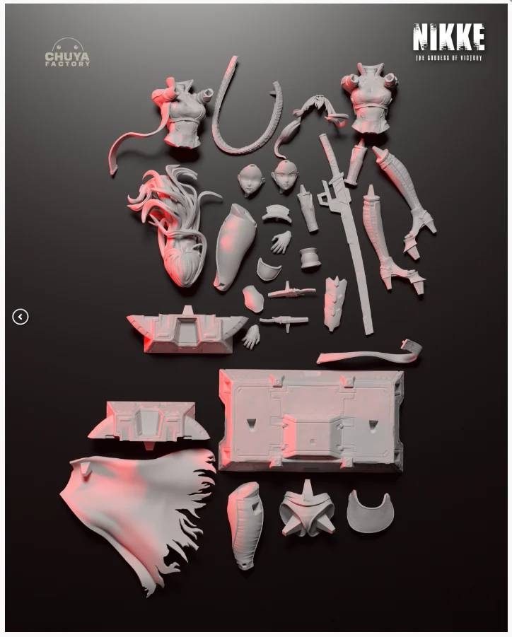 Scarlet | Fan Art | 3D Printed Resin Model Garage Kit | *Un-Painted* | Chuya Factory 13